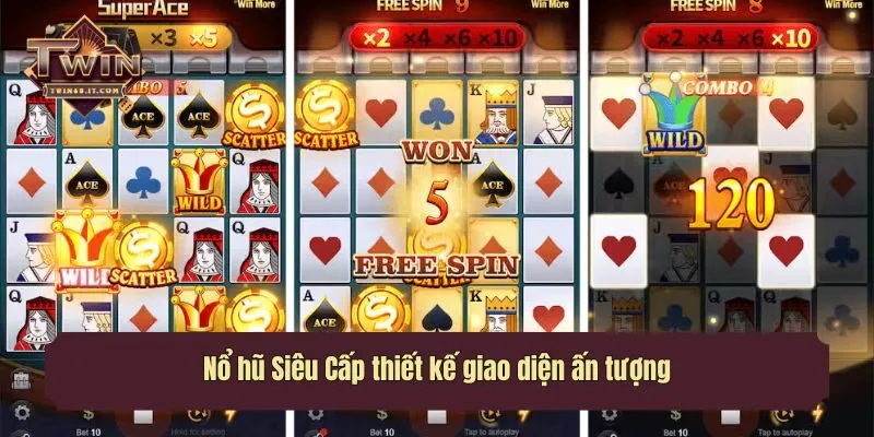 Nổ hũ Siêu Cấp thiết kế giao diện ấn tượng